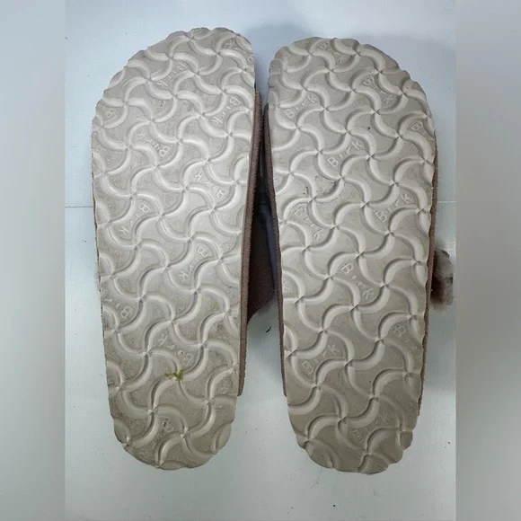 Birkenstock Arizona Shearling Light Rose Pink Fur Slide Sandals EU 35 - Picture 13 of 15